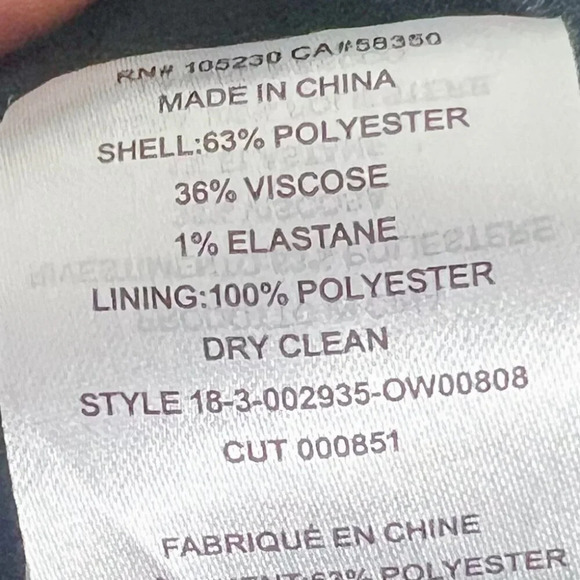 Like New Joie Tomika Blazer in Caviar Multi Double Breasted Plaid Jacket Size 4 - Picture 8 of 8